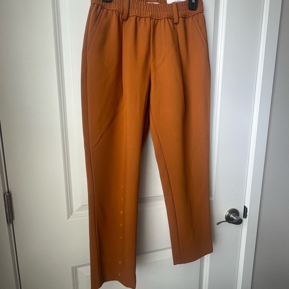 Women Rust Brown Casual Trousers - Picture 5 of 12